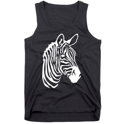 Zebra Head Tank Top