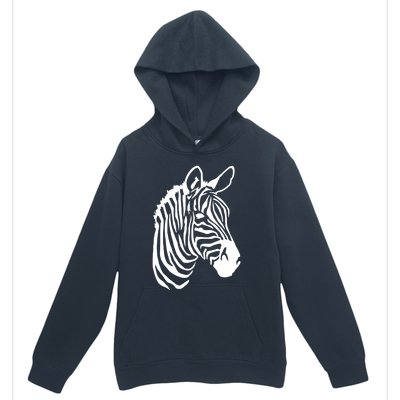 Zebra Head Urban Pullover Hoodie