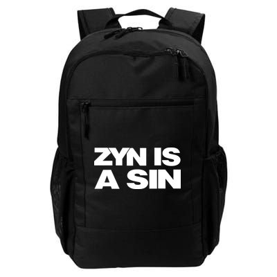 Zyn Is A Sin Backpack