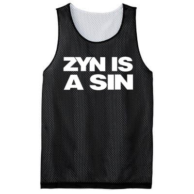 Zyn Is A Sin Mesh Reversible Basketball Jersey Tank