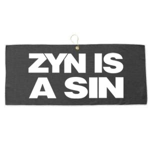 Zyn Is A Sin Large Microfiber Waffle Golf Towel