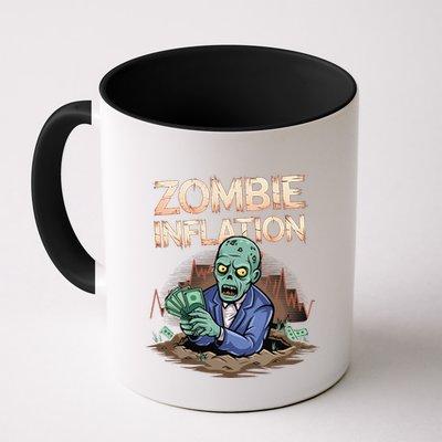 Zombie Inflation Finance And Economics Halloween Mug