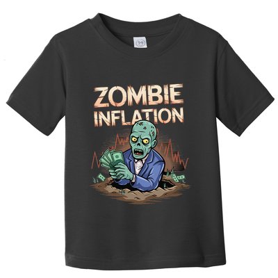 Zombie Inflation Finance And Economics Halloween Toddler T-Shirt