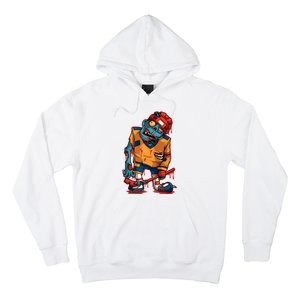 Zombie Ice Hockey Player Halloween Trick Or Treating Gift Hoodie