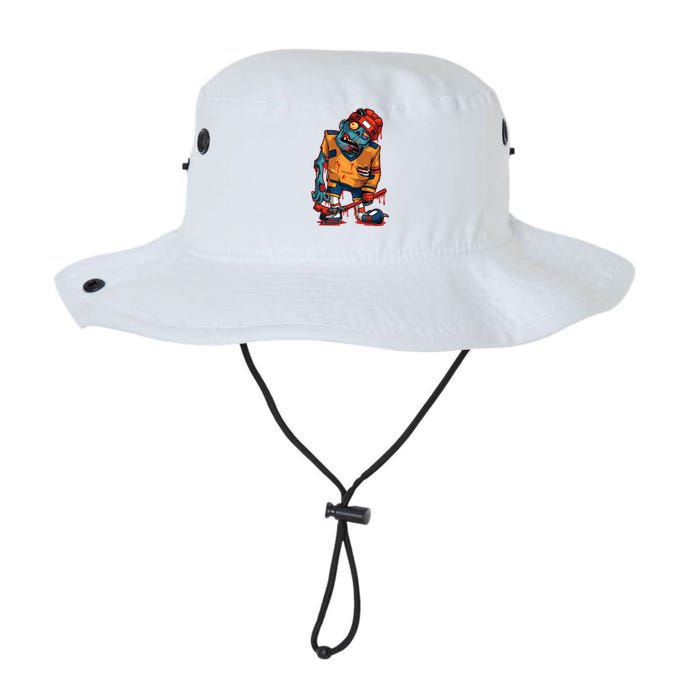 Zombie Ice Hockey Player Halloween Trick Or Treating Gift Legacy Cool Fit Booney Bucket Hat