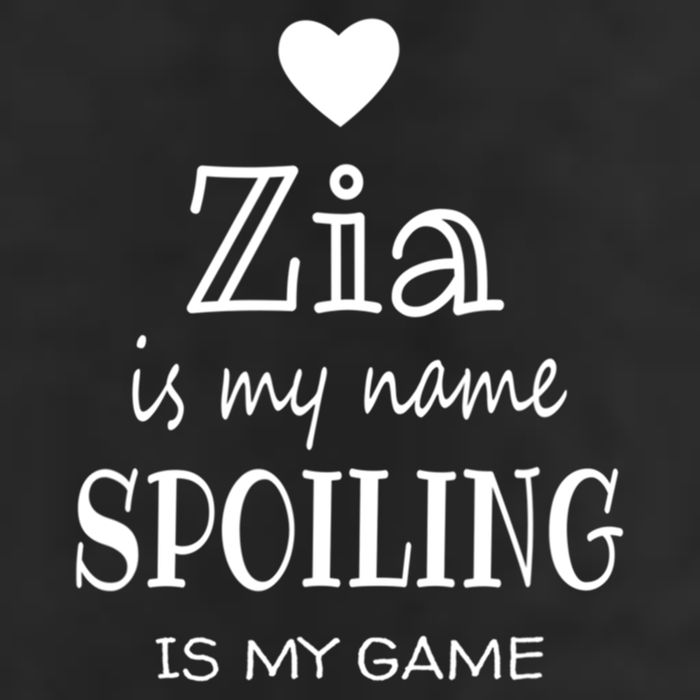Zia Is My Name Italy Italian Aunt Mothers Day Gift 7 Panel Mesh Trucker Snapback Hat