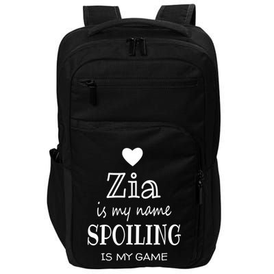 Zia Is My Name Italy Italian Aunt Mothers Day Gift Impact Tech Backpack