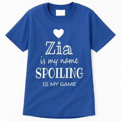Zia Is My Name Italy Italian Aunt Mothers Day Gift Tall T-Shirt