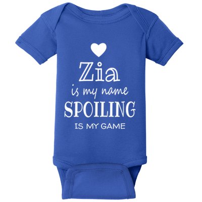 Zia Is My Name Italy Italian Aunt Mothers Day Gift Baby Bodysuit