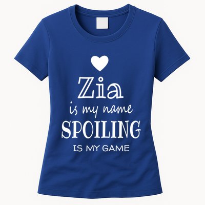 Zia Is My Name Italy Italian Aunt Mothers Day Gift Womens T-Shirt