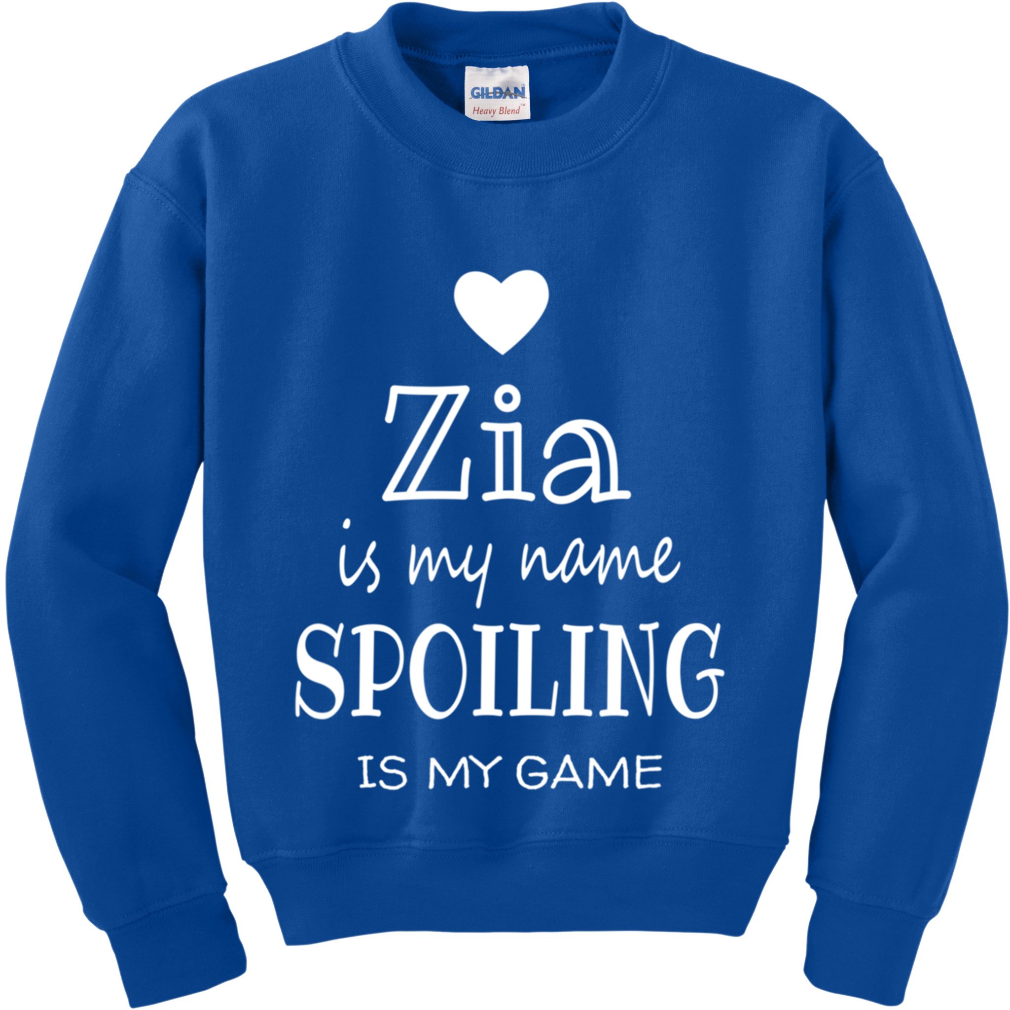Zia Is My Name Italy Italian Aunt Mothers Day Gift Kids Sweatshirt