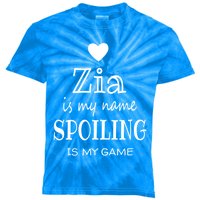 Zia Is My Name Italy Italian Aunt Mothers Day Gift Kids Tie-Dye T-Shirt