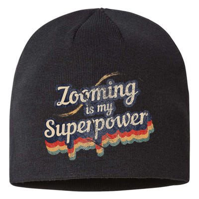 Zooming Is My Superpower Design Zooming Sustainable Beanie