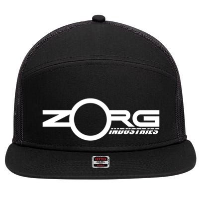 Zorg Industries Small Logo Version (The Fifth Element) 7 Panel Mesh Trucker Snapback Hat