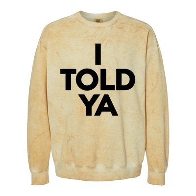 Zendaya I Told Ya Colorblast Crewneck Sweatshirt