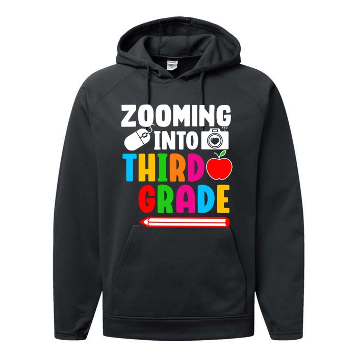 Zomming Into Third Grade 3rd Grade Teacher Student Learning Performance Fleece Hoodie