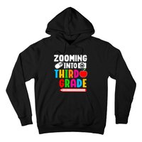 Zomming Into Third Grade 3rd Grade Teacher Student Learning Hoodie