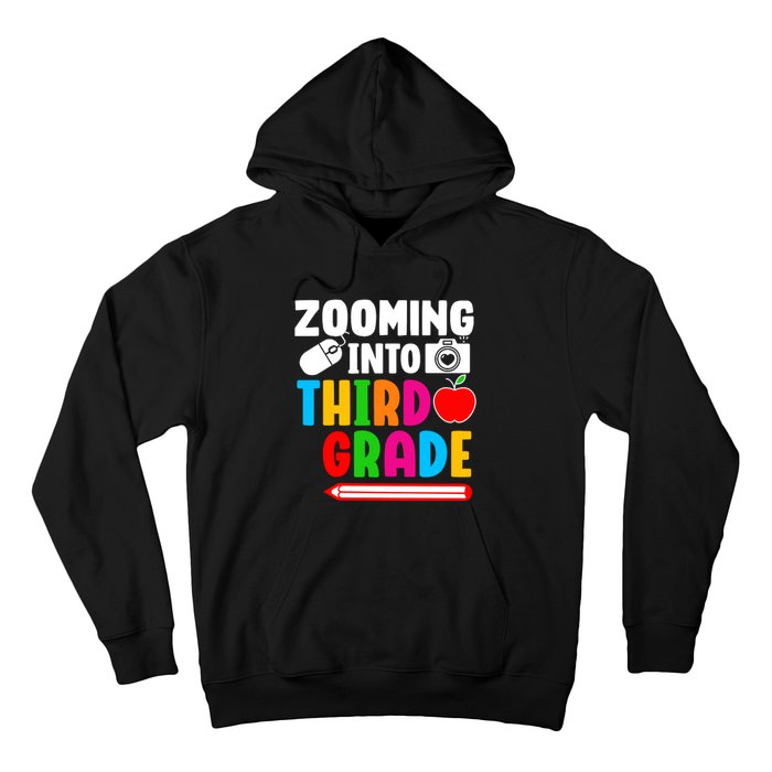 Zomming Into Third Grade 3rd Grade Teacher Student Learning Hoodie