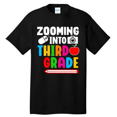 Zomming Into Third Grade 3rd Grade Teacher Student Learning Tall T-Shirt