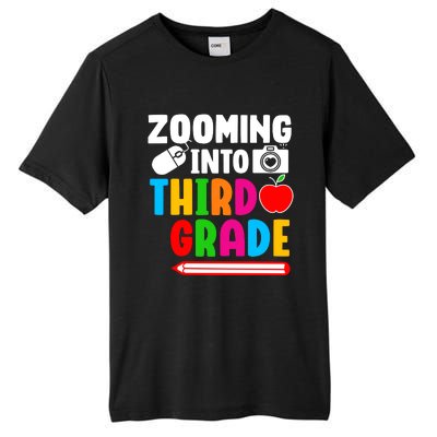 Zomming Into Third Grade 3rd Grade Teacher Student Learning Tall Fusion ChromaSoft Performance T-Shirt