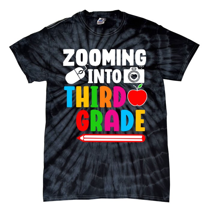 Zomming Into Third Grade 3rd Grade Teacher Student Learning Tie-Dye T-Shirt