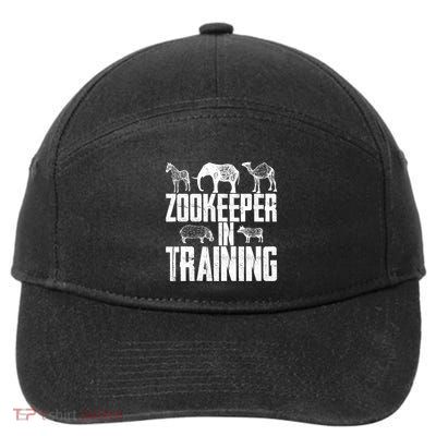 Zookeeper In Training Gift 7-Panel Snapback Hat