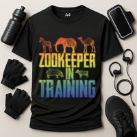 Zookeeper In Training Funny Cooling Performance Crew T-Shirt