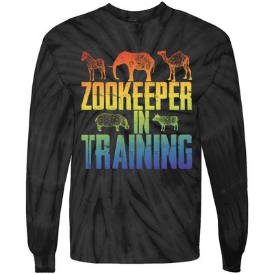 Zookeeper In Training Funny Tie-Dye Long Sleeve Shirt