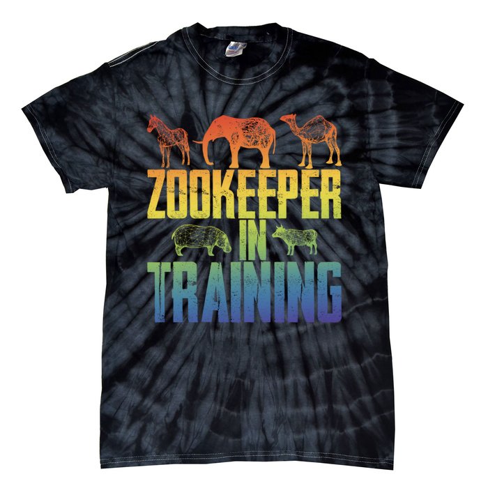 Zookeeper In Training Funny Tie-Dye T-Shirt