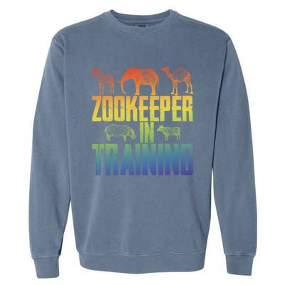 Zookeeper In Training Funny Garment-Dyed Sweatshirt