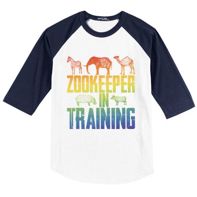 Zookeeper In Training Funny Baseball Sleeve Shirt