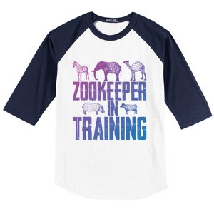 Zookeeper In Training Gift Baseball Sleeve Shirt