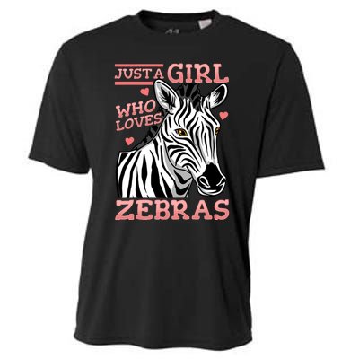 Zebra Just A Girl Who Loves Zebras Cooling Performance Crew T-Shirt