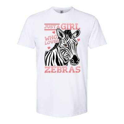 Zebra Just A Girl Who Loves Zebras Softstyle® CVC T-Shirt