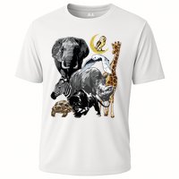 Zookeeper Jungle Animals Theme Safari Zoo Birthday Themed Cooling Performance Crew T-Shirt