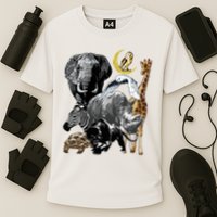 Zookeeper Jungle Animals Theme Safari Zoo Birthday Themed Cooling Performance Crew T-Shirt