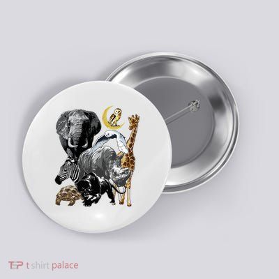 Zookeeper Jungle Animals Theme Safari Zoo Birthday Themed Button