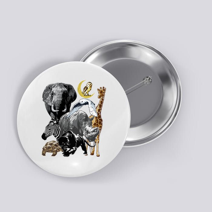 Zookeeper Jungle Animals Theme Safari Zoo Birthday Themed Button