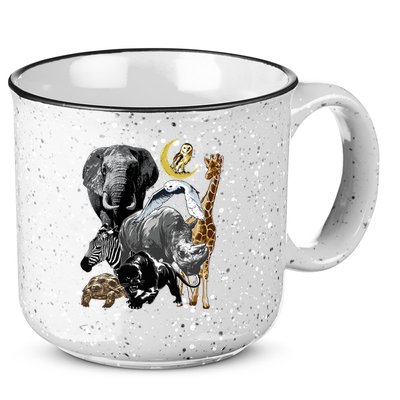 Zookeeper Jungle Animals Theme Safari Zoo Birthday Themed 15oz Campfire Ceramic Mug