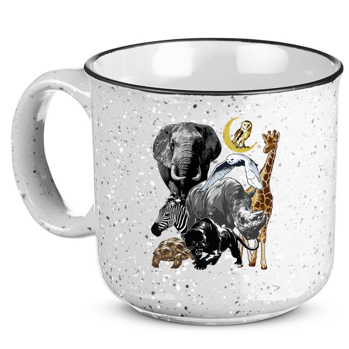 Zookeeper Jungle Animals Theme Safari Zoo Birthday Themed 15oz Campfire Ceramic Mug