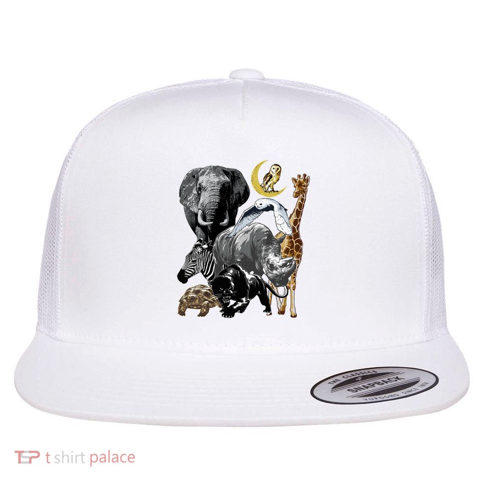 Zookeeper Jungle Animals Theme Safari Zoo Birthday Themed Flatbill Hat