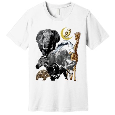 Zookeeper Jungle Animals Theme Safari Zoo Birthday Themed Premium T-Shirt