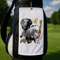 Zookeeper Jungle Animals Theme Safari Zoo Birthday Themed Golf Towel