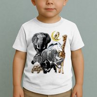Zookeeper Jungle Animals Theme Safari Zoo Birthday Themed Toddler T-Shirt