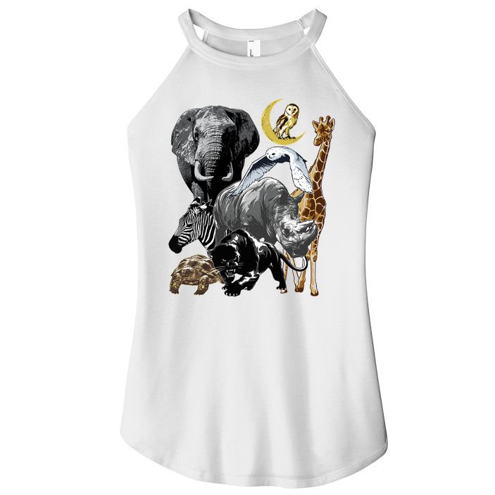 Zookeeper Jungle Animals Theme Safari Zoo Birthday Themed Women's Perfect Tri Rocker Tank