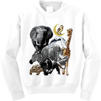 Zookeeper Jungle Animals Theme Safari Zoo Birthday Themed Kids Sweatshirt