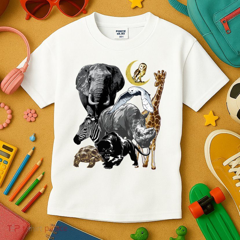 Zookeeper Jungle Animals Theme Safari Zoo Birthday Themed Kids T-Shirt