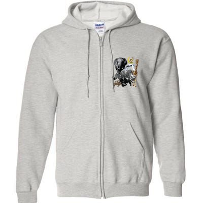 Zookeeper Jungle Animals Theme Safari Zoo Birthday Themed Full Zip Hoodie