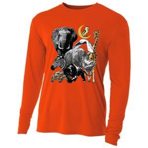 Zookeeper Jungle Animals Theme Safari Zoo Birthday Themed Cooling Performance Long Sleeve Crew