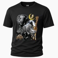 Zookeeper Jungle Animals Theme Safari Zoo Birthday Themed Cooling Performance Crew T-Shirt